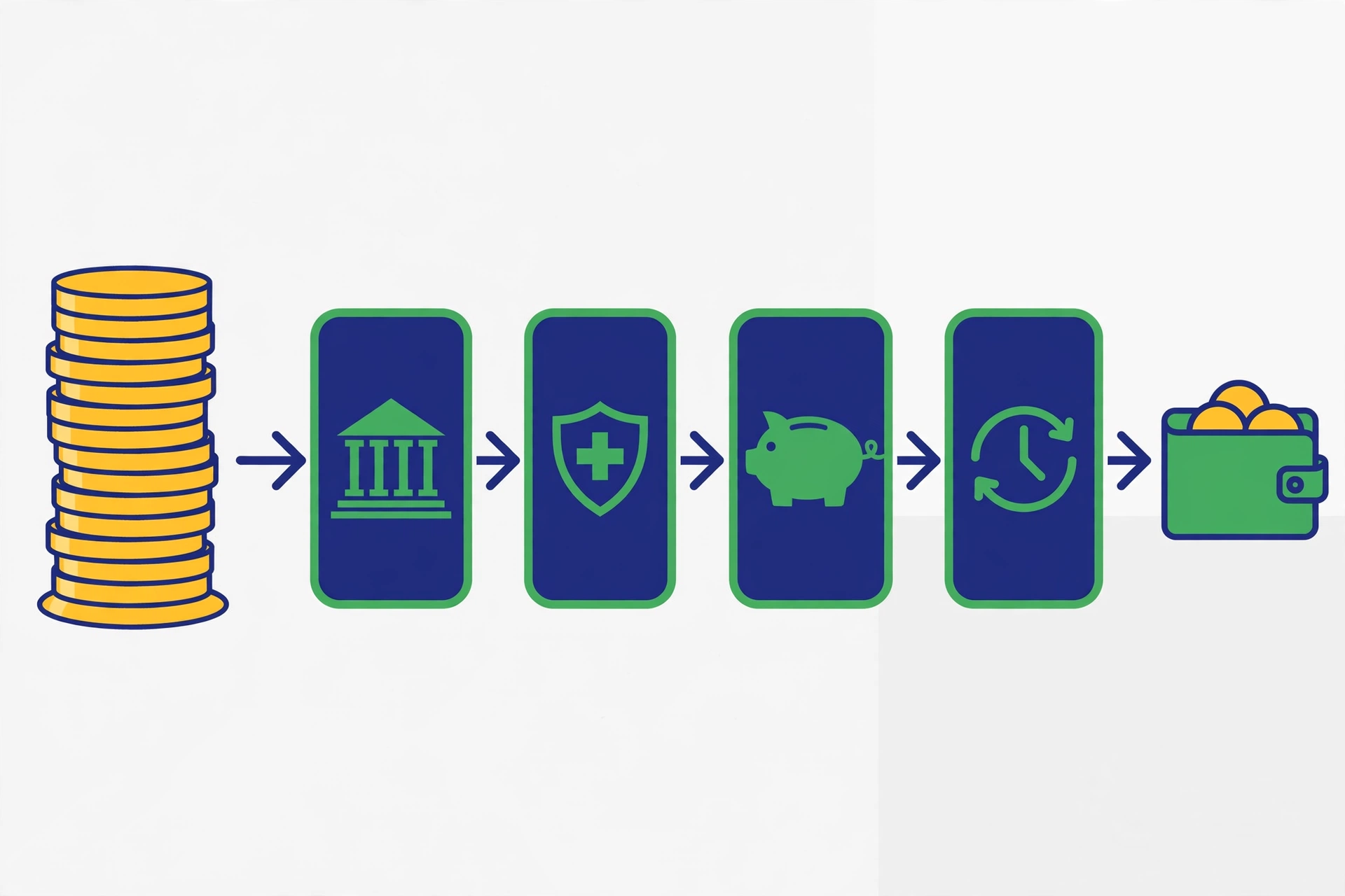 Schemă simplificată a calculului de la salariul brut la salariul net în România
